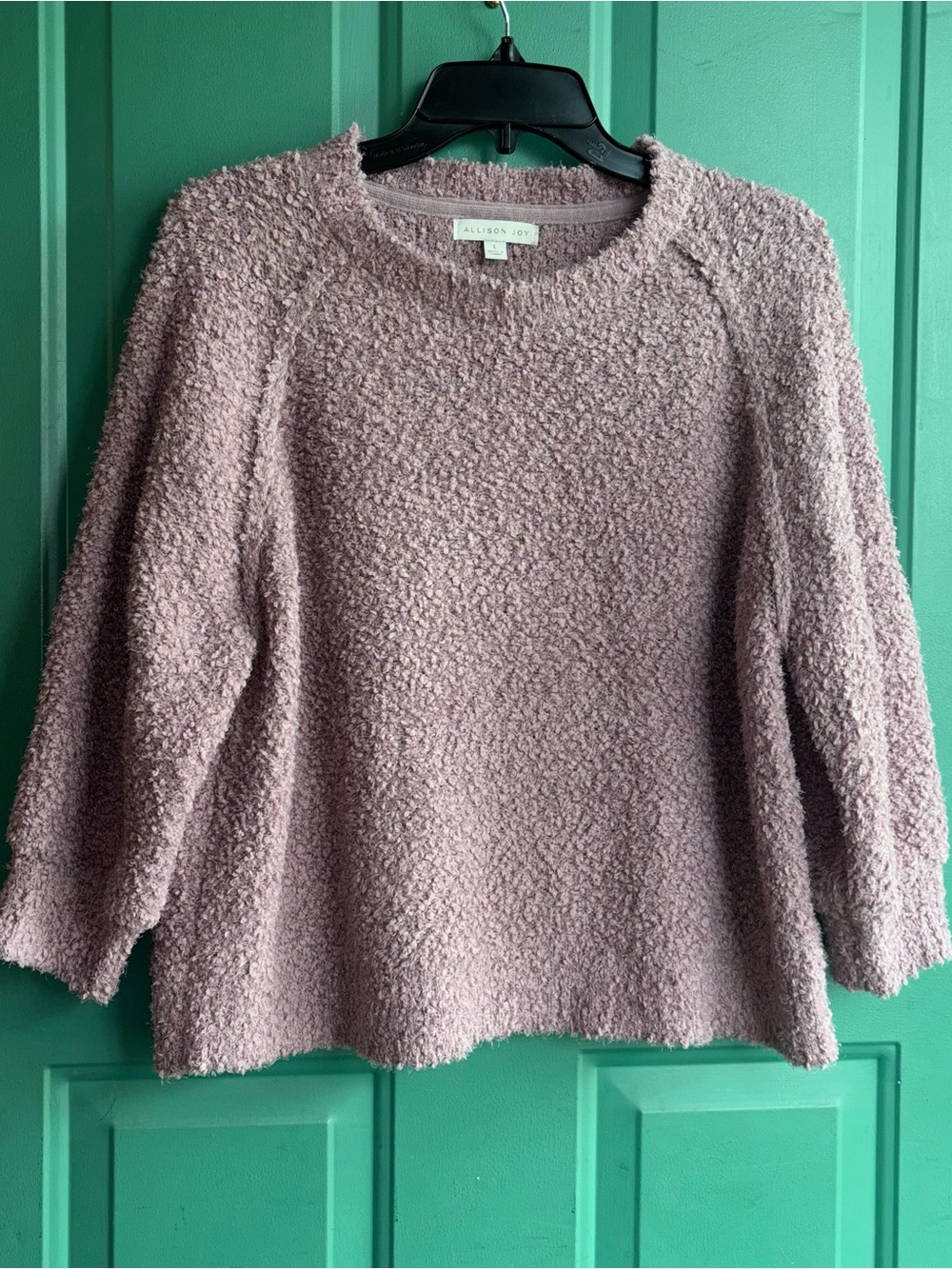 Allison Joy large Popcorn Knit Crew Sweater